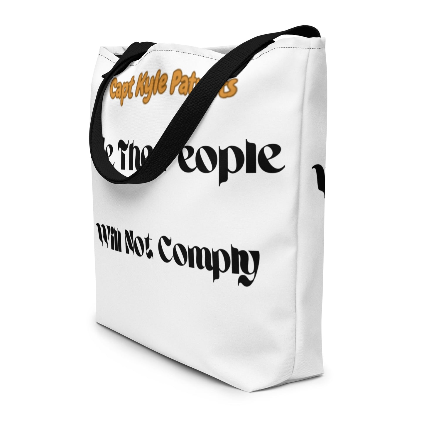 Capt Kyle Patriots We The People  Large Tote Bag