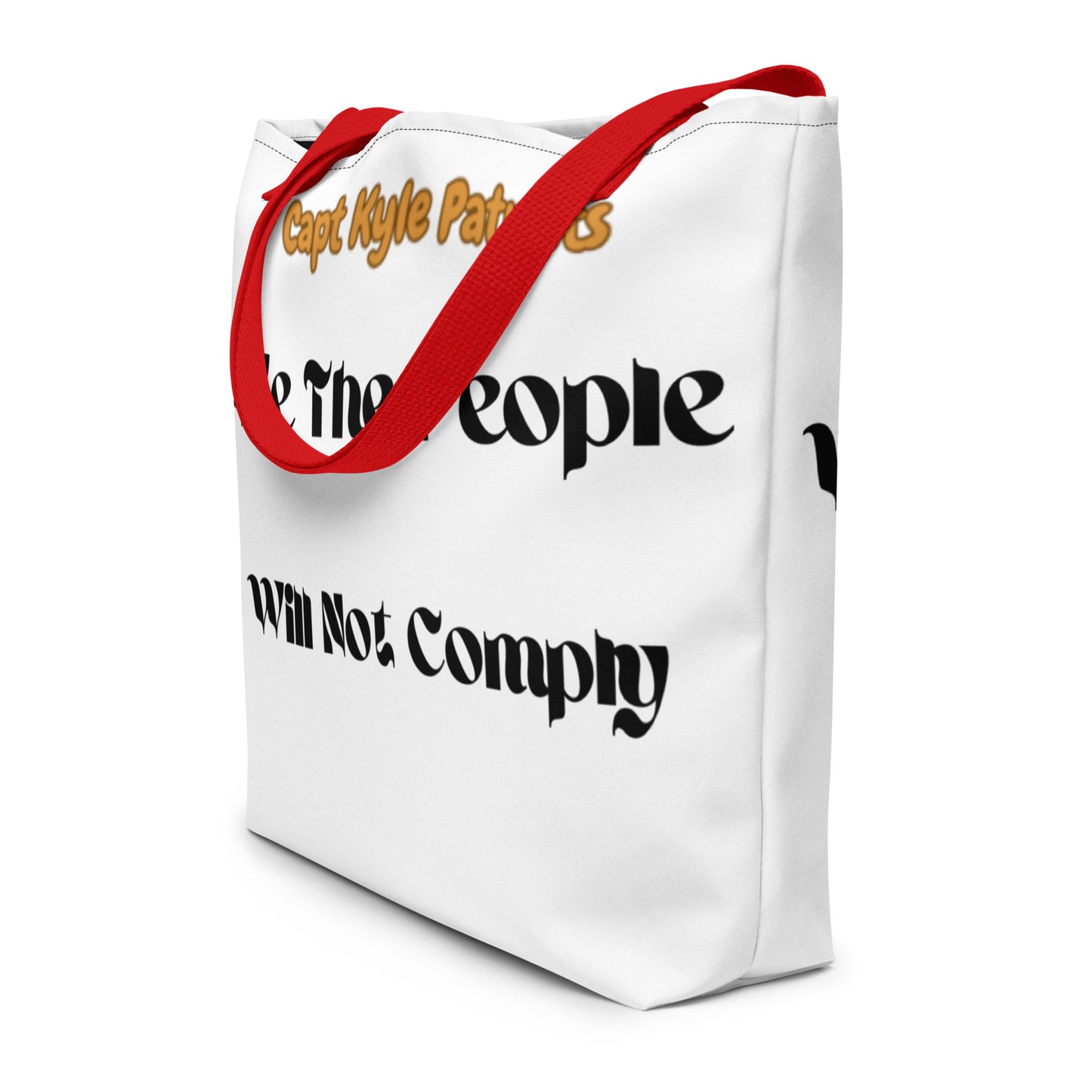 Capt Kyle Patriots We The People  Large Tote Bag