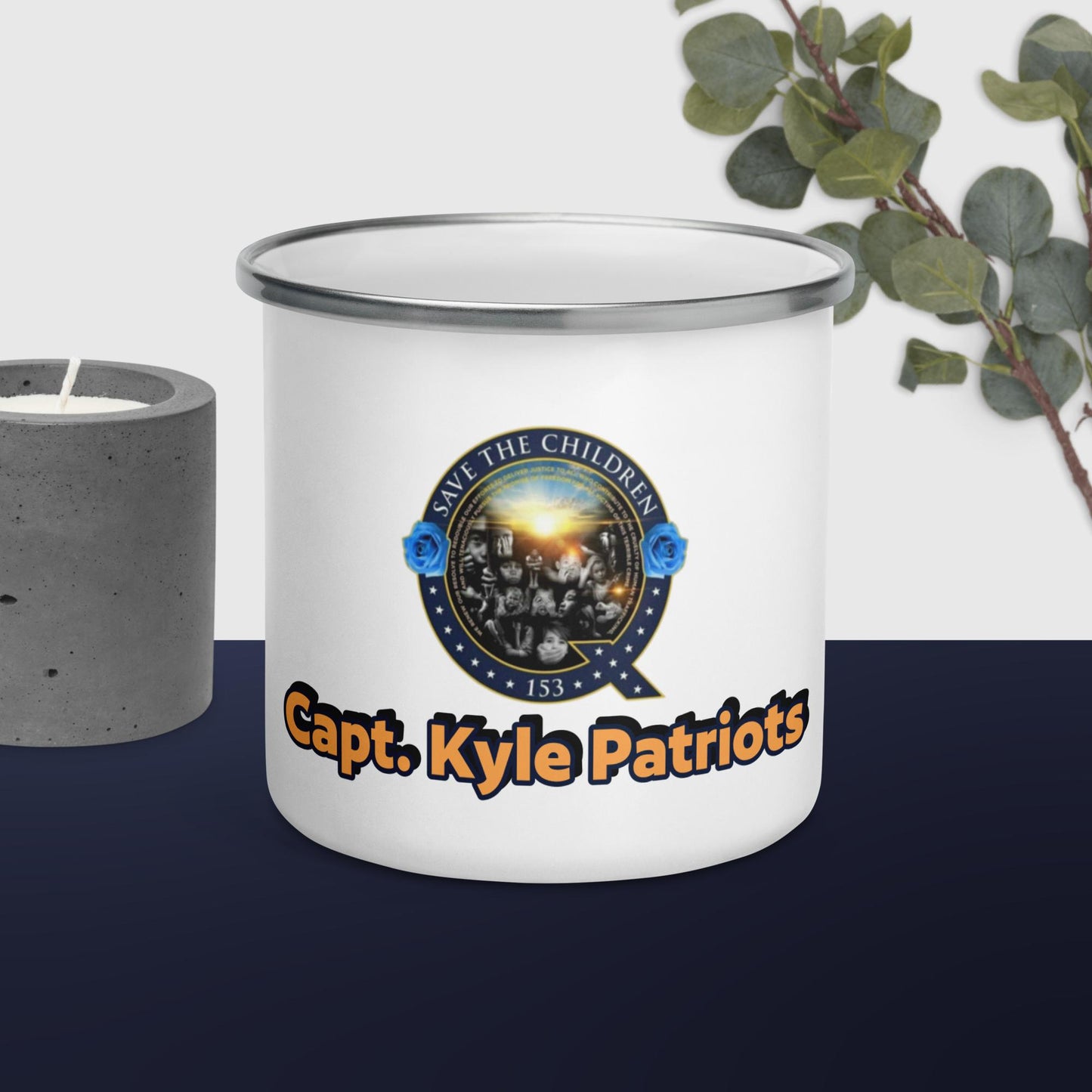 Capt Kyle Patriots Save The Children Enamel Mug