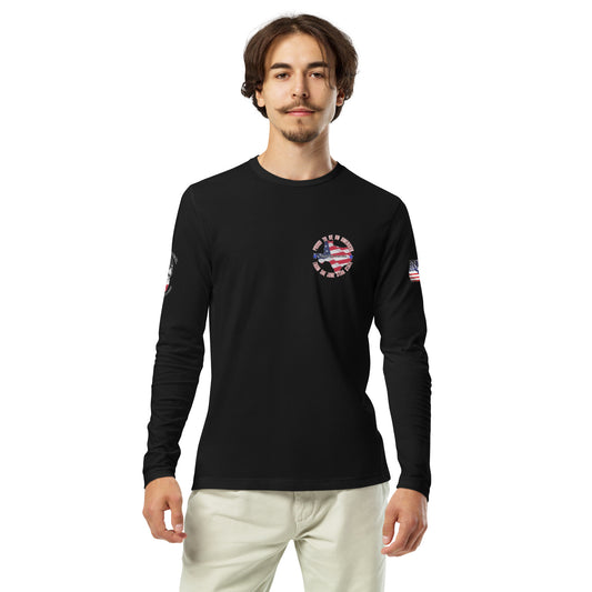 Capt Kyle Patriots Truck Talk Texas touch / Long Sleeve Fitted Crew