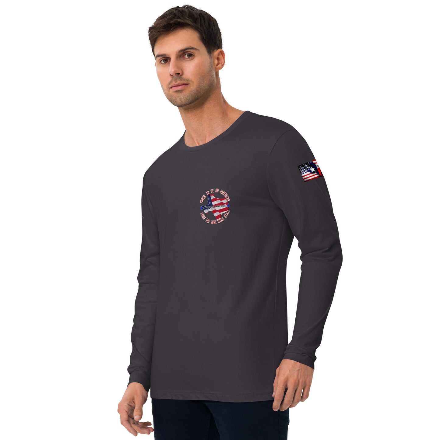 Capt Kyle Patriots Truck Talk Texas touch / Long Sleeve Fitted Crew