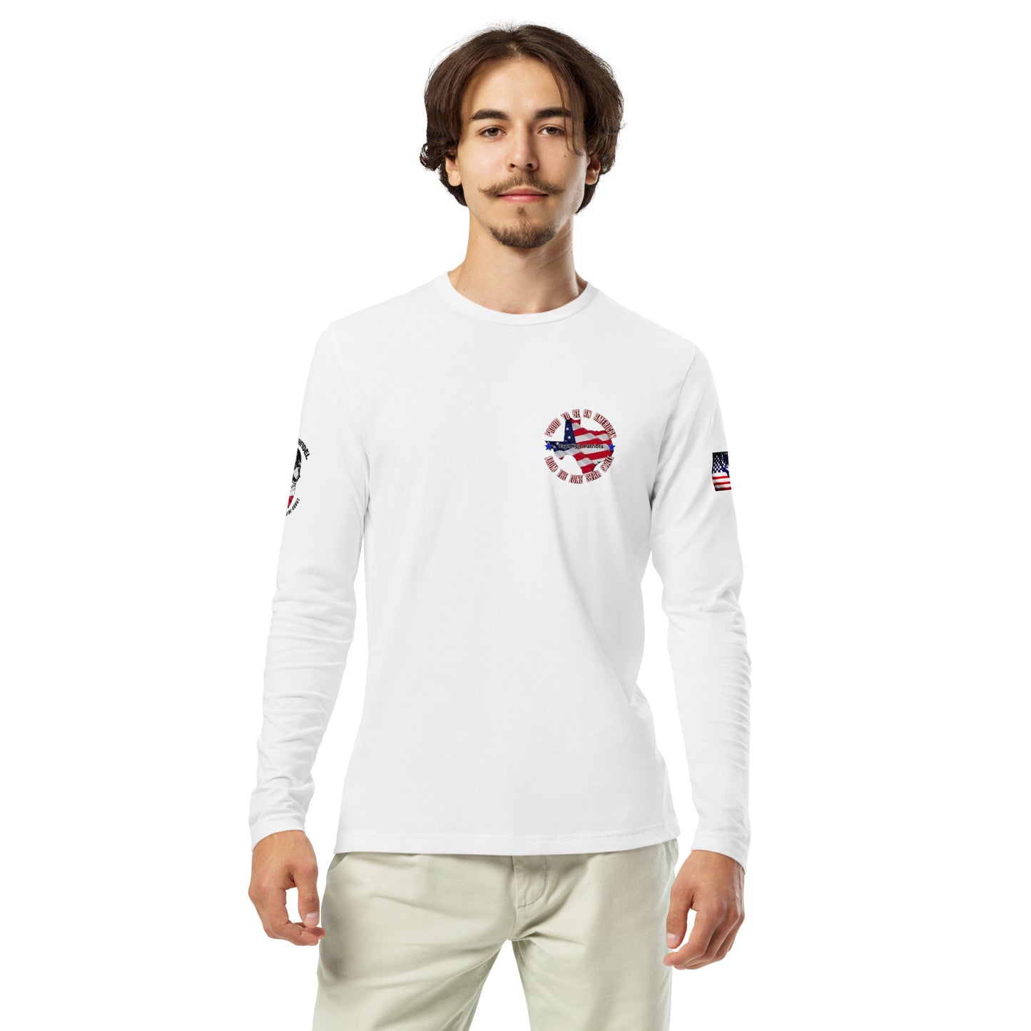 Capt Kyle Patriots Truck Talk Texas touch / Long Sleeve Fitted Crew