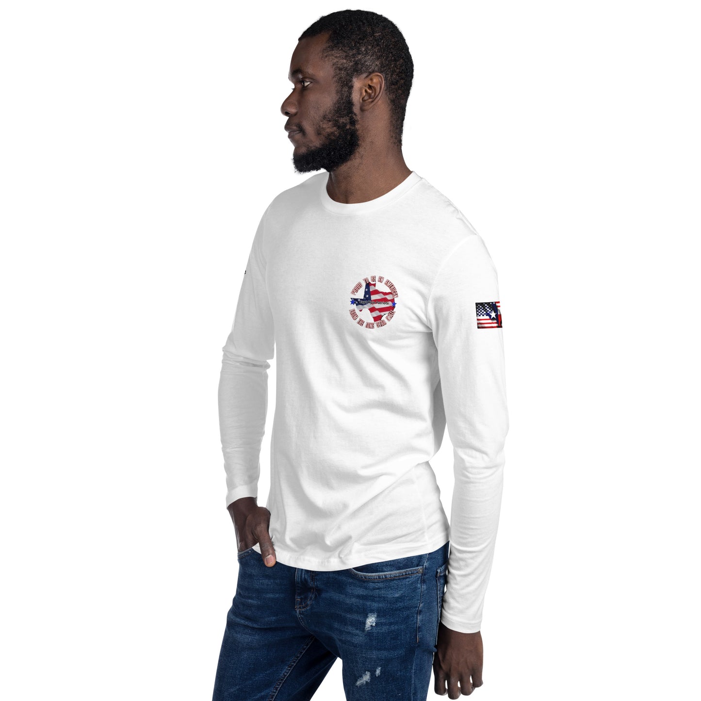 Capt Kyle Patriots Truck Talk Texas touch / Long Sleeve Fitted Crew