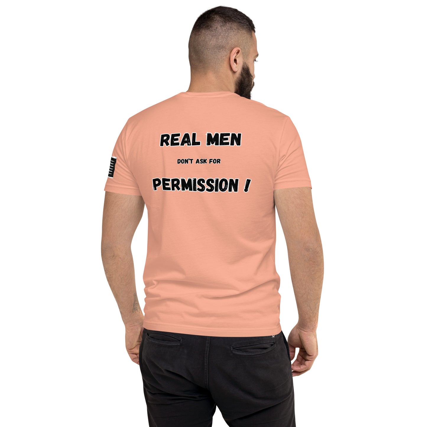 Capt Kyle Patriots Real Don't ask for Permission Fitted Short Sleeve T-shirt