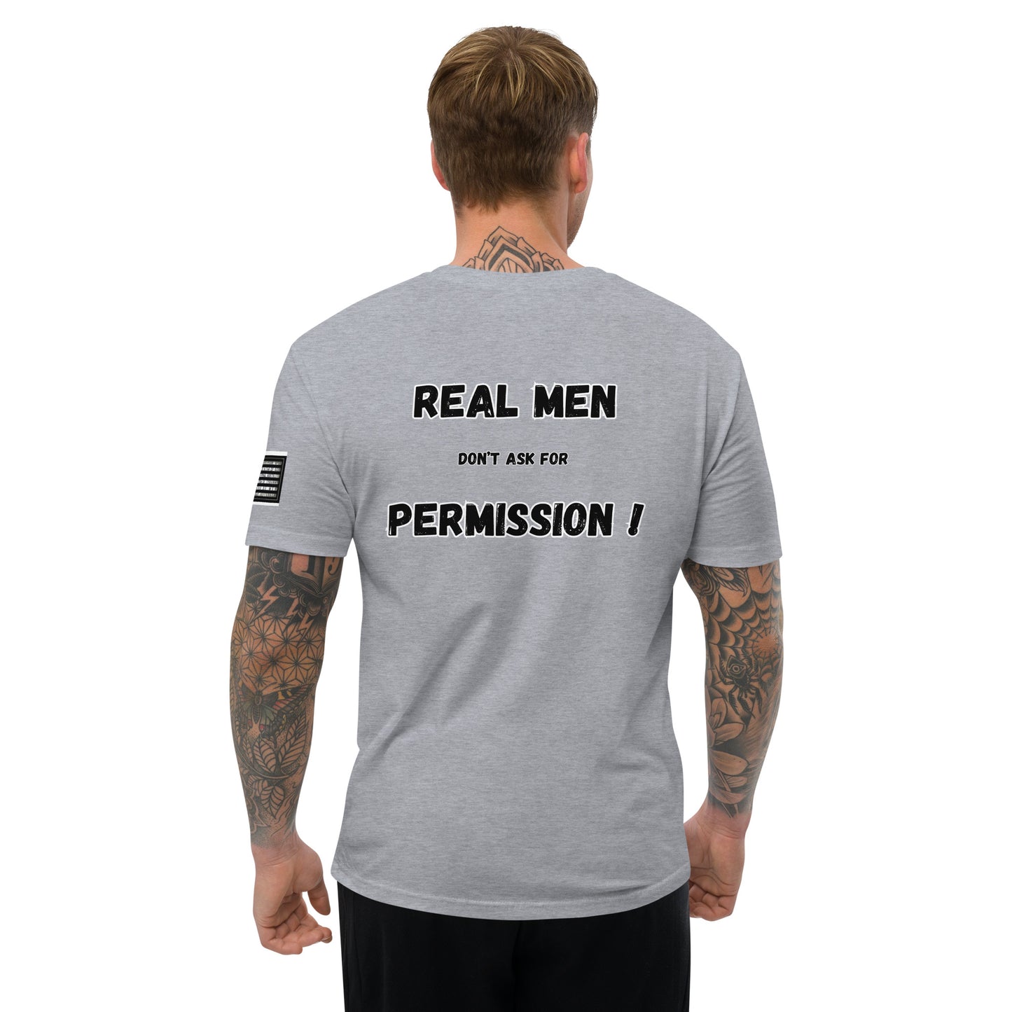 Capt Kyle Patriots Real Don't ask for Permission Fitted Short Sleeve T-shirt