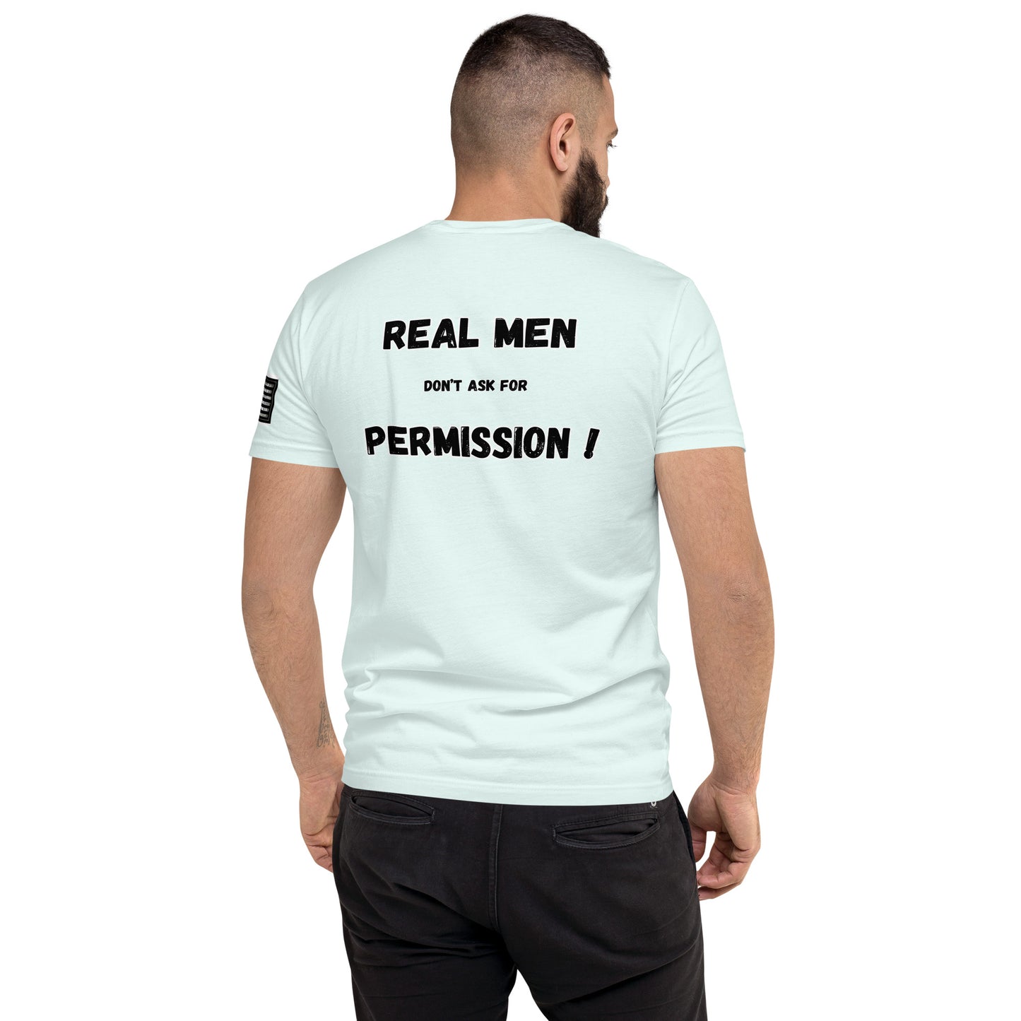 Capt Kyle Patriots Real Don't ask for Permission Fitted Short Sleeve T-shirt