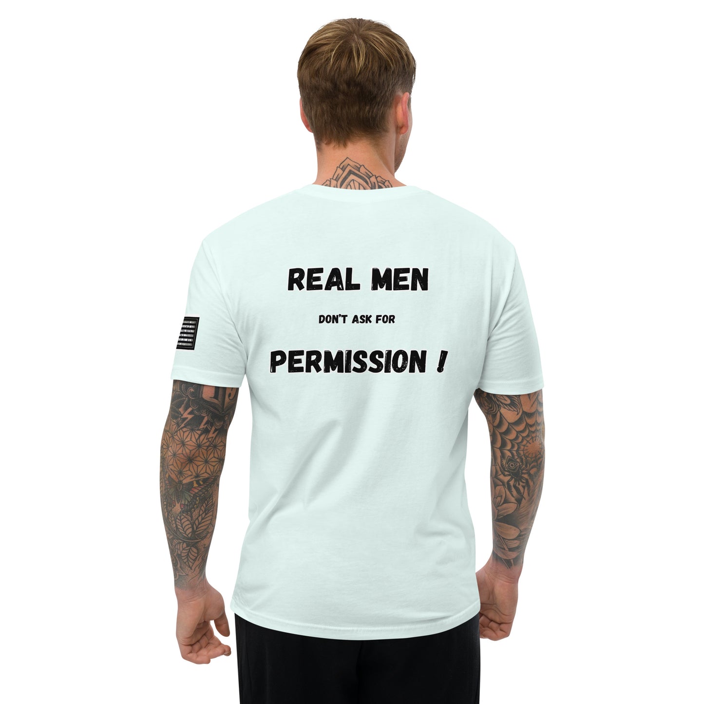 Capt Kyle Patriots Real Don't ask for Permission Fitted Short Sleeve T-shirt