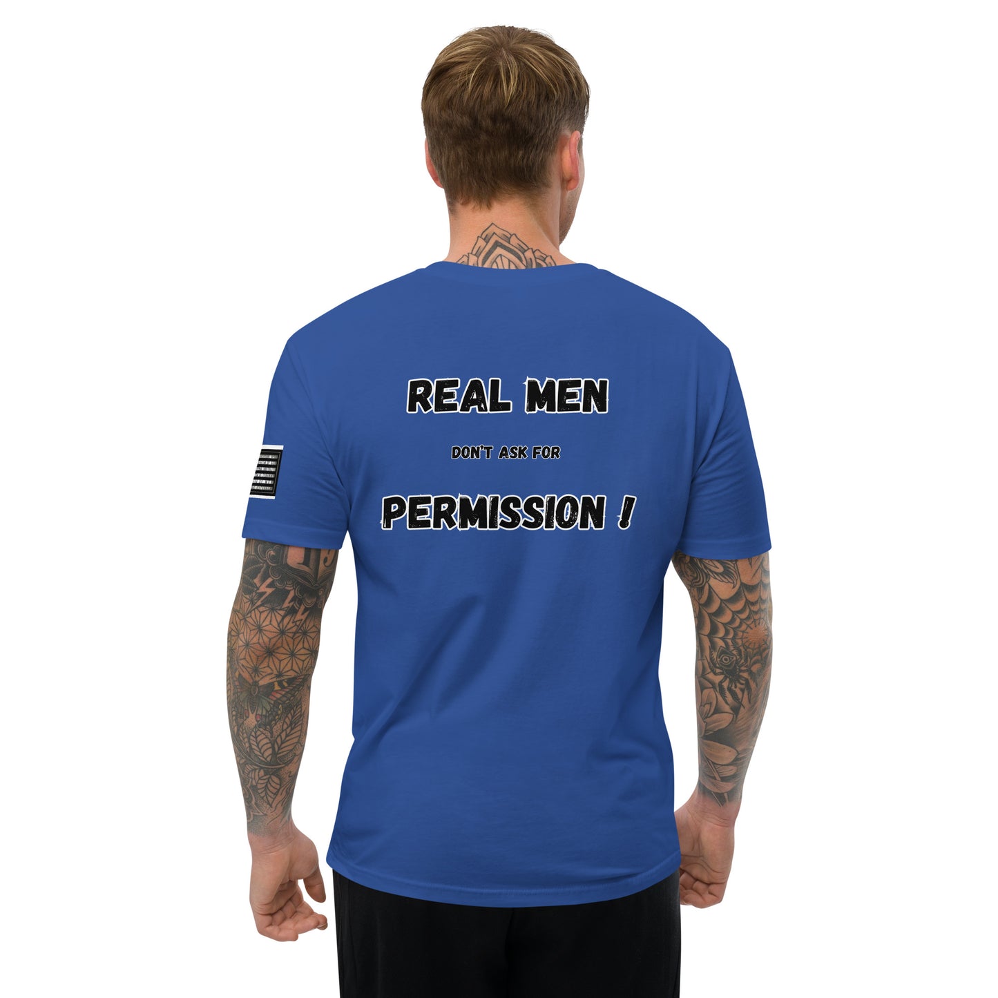 Capt Kyle Patriots Real Don't ask for Permission Fitted Short Sleeve T-shirt