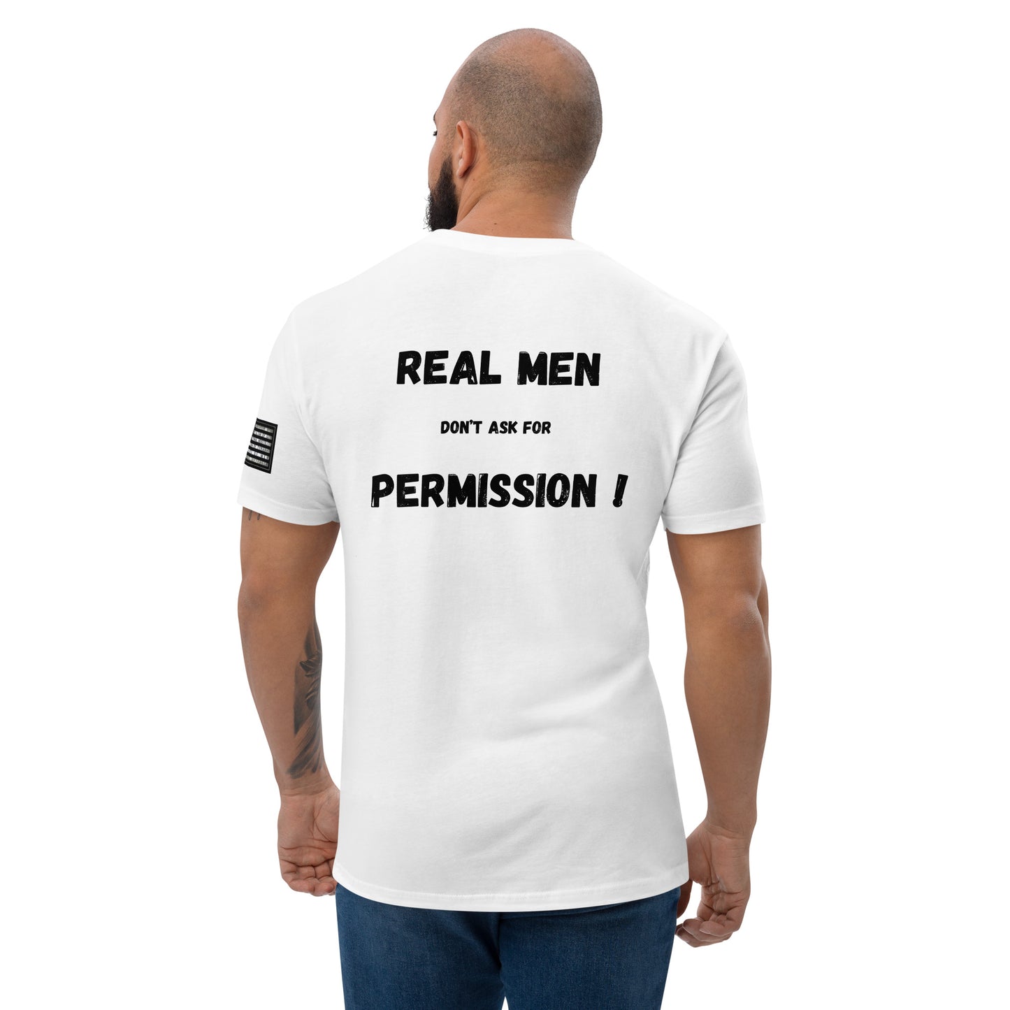 Capt Kyle Patriots Real Don't ask for Permission Fitted Short Sleeve T-shirt