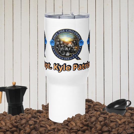 Capt Kyle Patriots Save The Children Travel mug with a handle