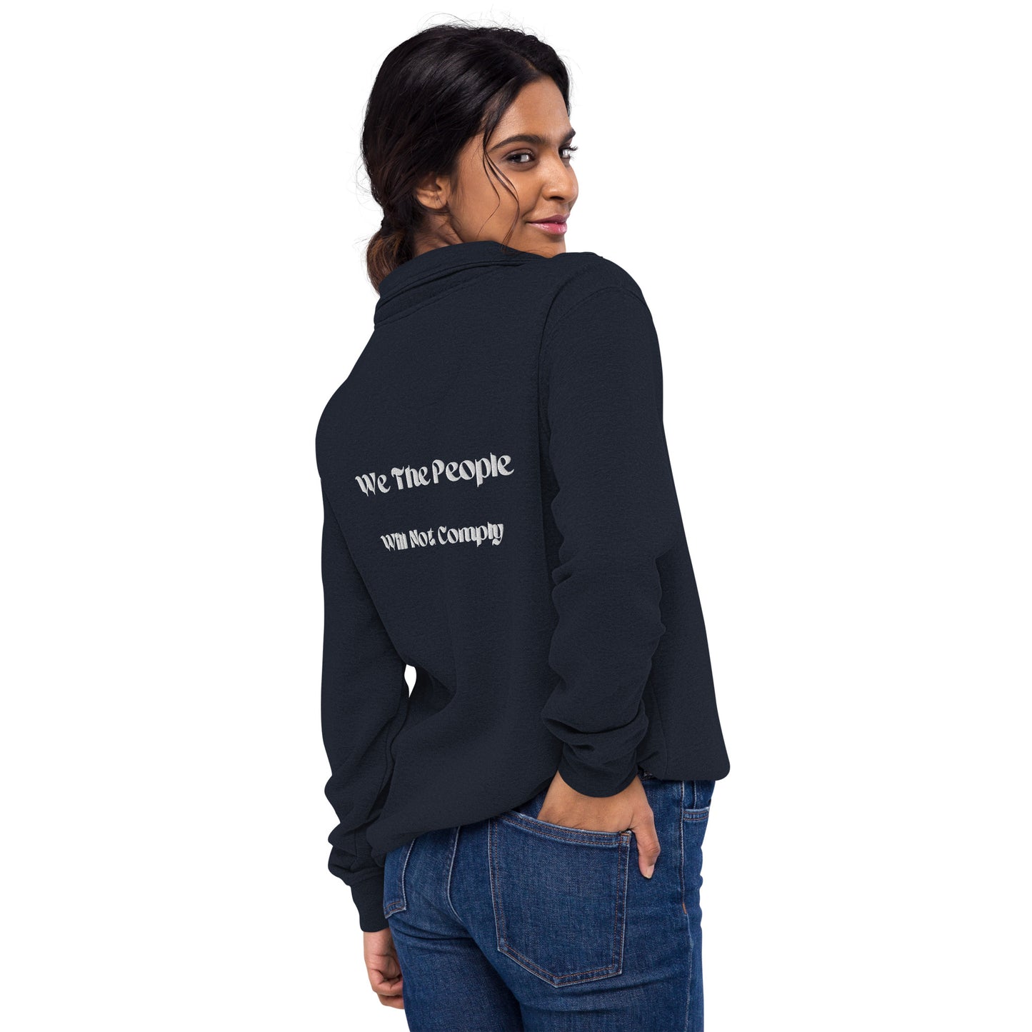 Capt Kyle Patriots We the People will not Comply Unisex fleece pullover