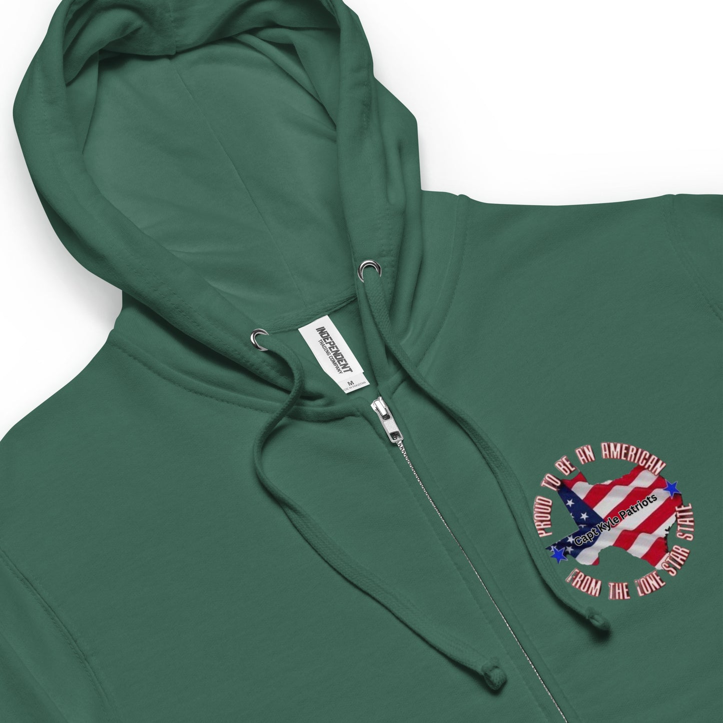 Capt Kyle Patriots We The People Will Not Comply  Fleece Zip up Hoodie