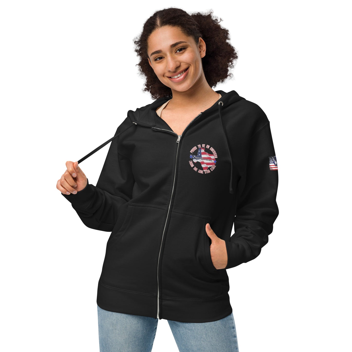 Capt Kyle Patriots We The People Will Not Comply  Fleece Zip up Hoodie