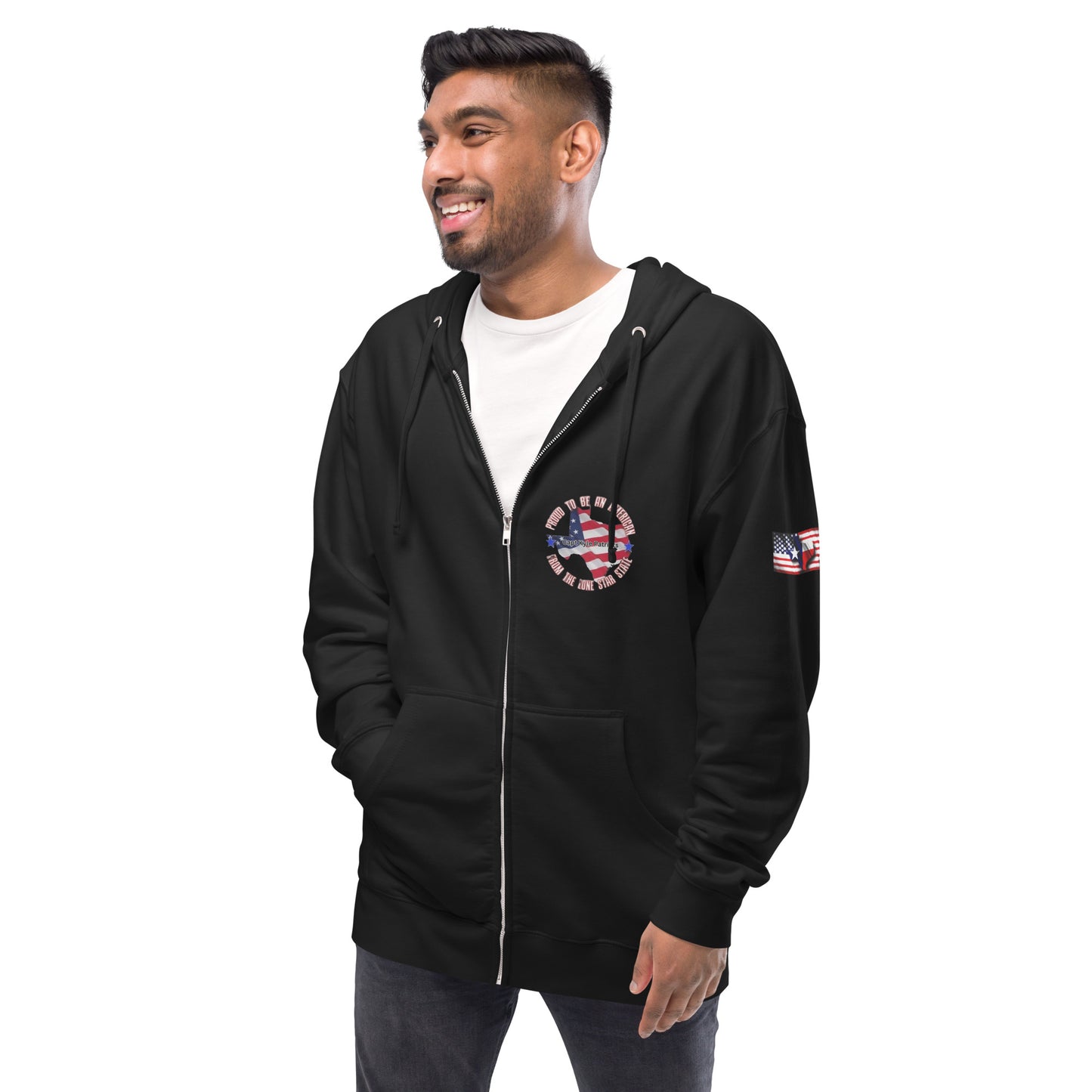 Capt Kyle Patriots We The People Will Not Comply  Fleece Zip up Hoodie