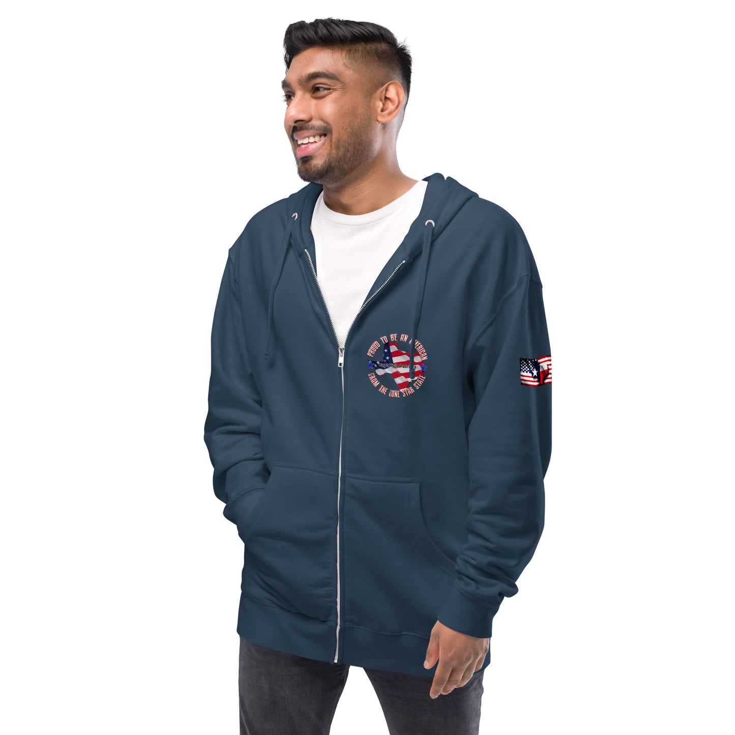 Capt Kyle Patriots We The People Will Not Comply  Fleece Zip up Hoodie