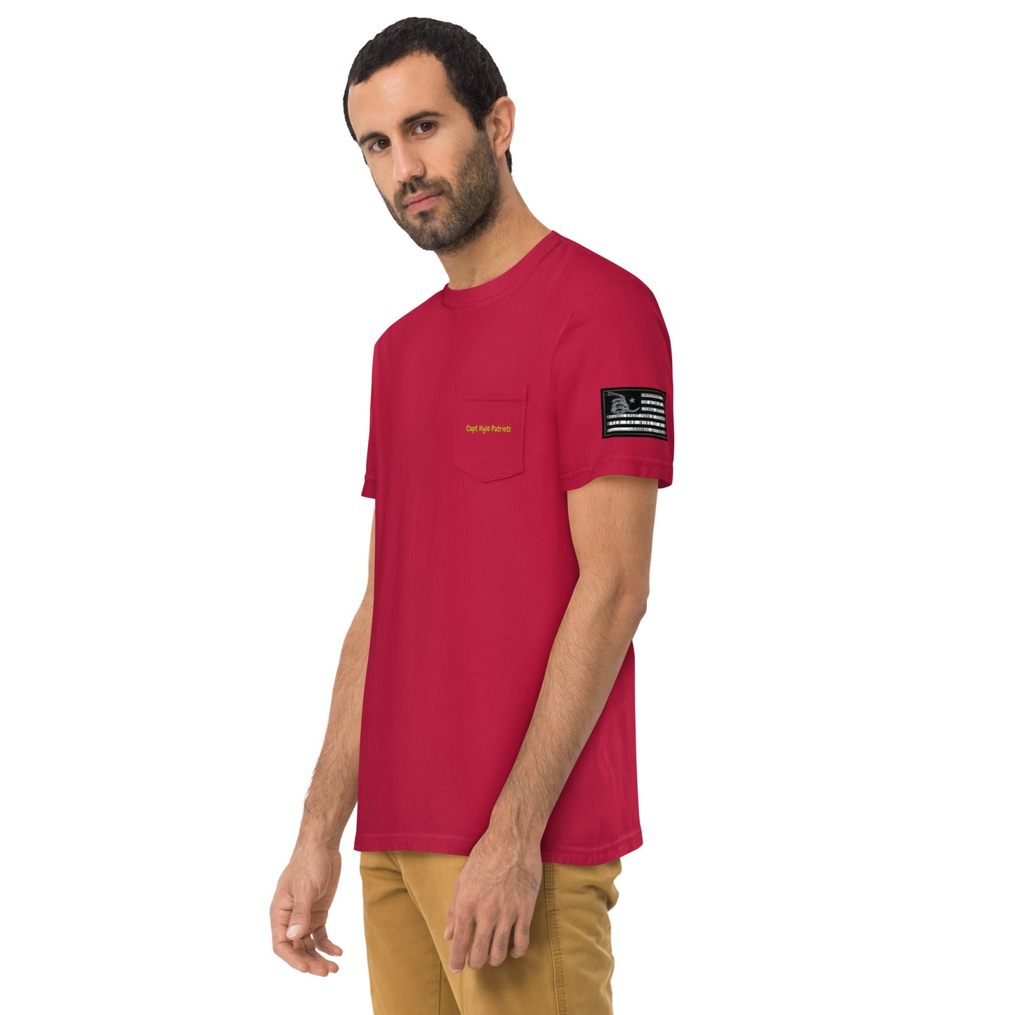 Capt Kyle Patriots Pepe We The People / Men's garment-dyed pocket t-shirt