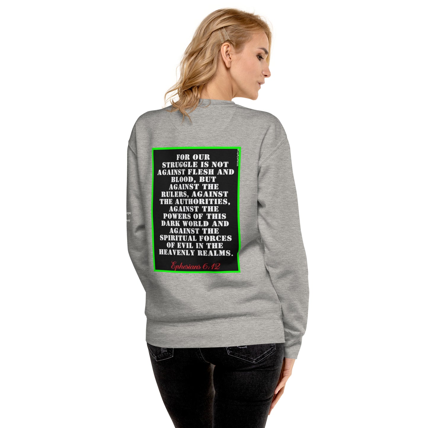 Capt Kyle Patriots Ephesians 6:12 Premium Sweatshirt