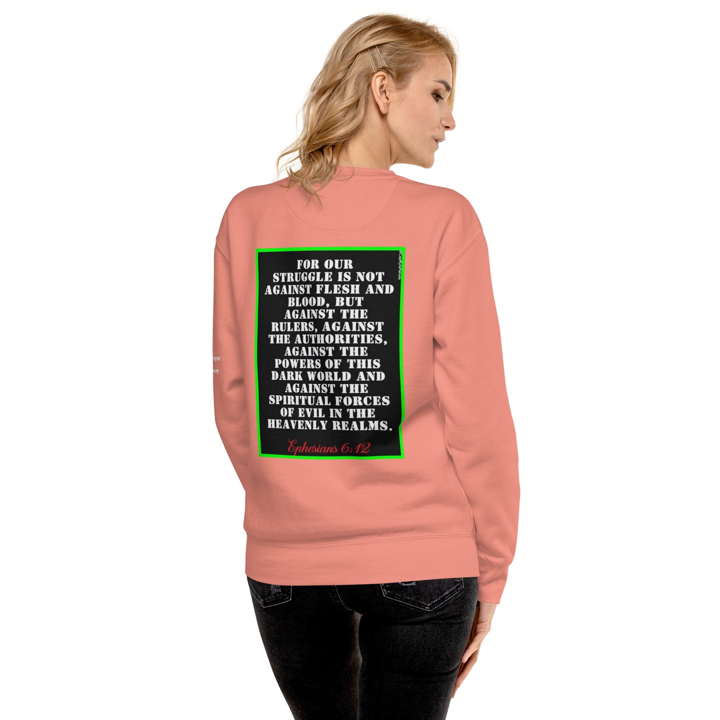 Capt Kyle Patriots Ephesians 6:12 Premium Sweatshirt