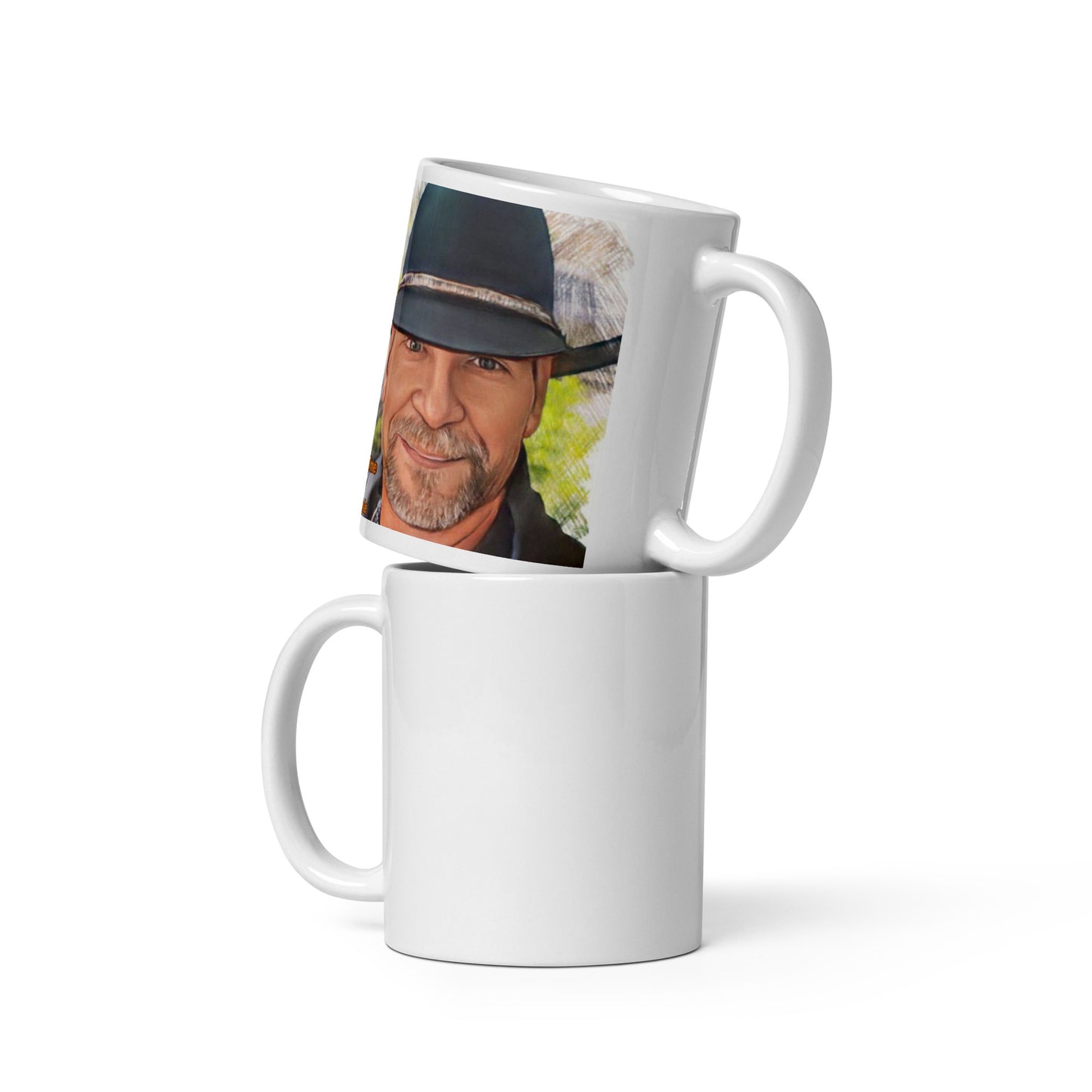 Coffee With Capt Kyle White glossy mug