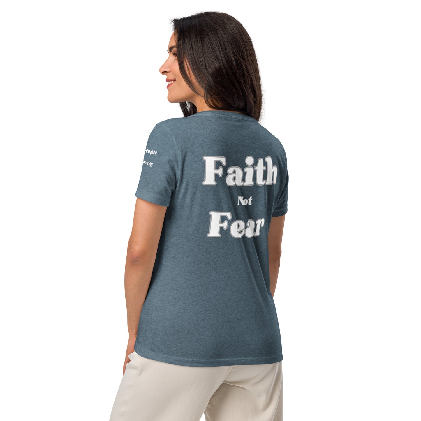 Capt Kyle Patriots Faith not Fear / Women’s relaxed V-neck t-shirt